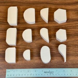 12 Pottery Mug Handle Forms, Mug handle Molds, Cup Handle Forms